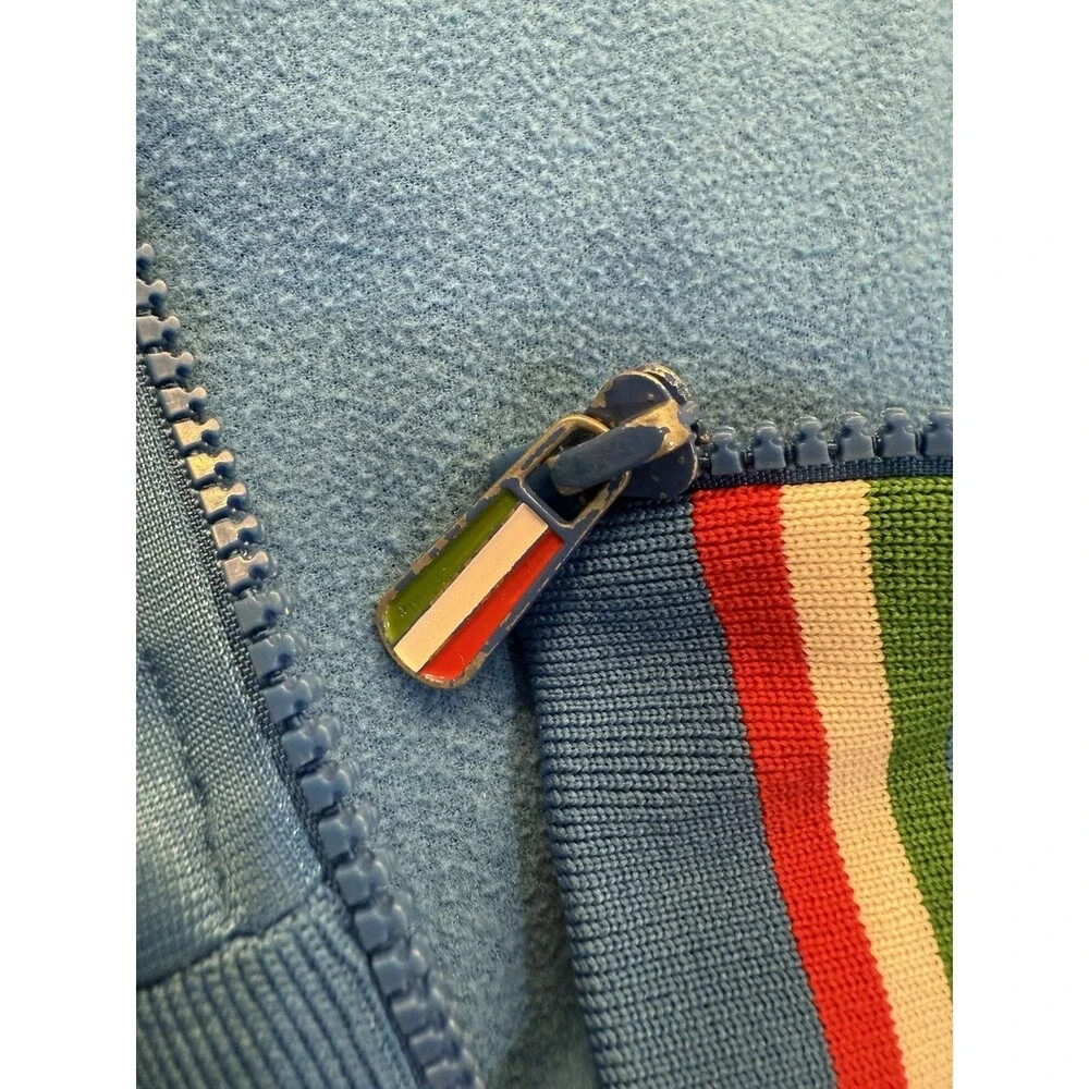 Vintage Italia Soccer Unlimited Full-Zip Jacket Size Youth 7/8 Blue Kids Sports